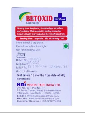 BETOXID PLUS VEGAN CAPSULE